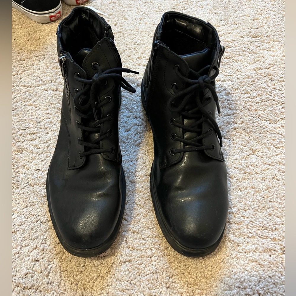Vegan leather combat boots EUR 45 11.5 US